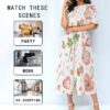 Valentine's Day Pattern Women's Knee-Length Dress - Image 5