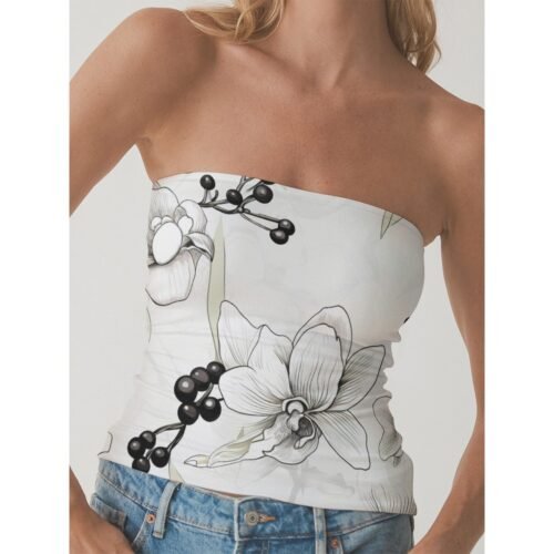 Comfort-Focused Women's Double-Layer Tube Top - Image 2