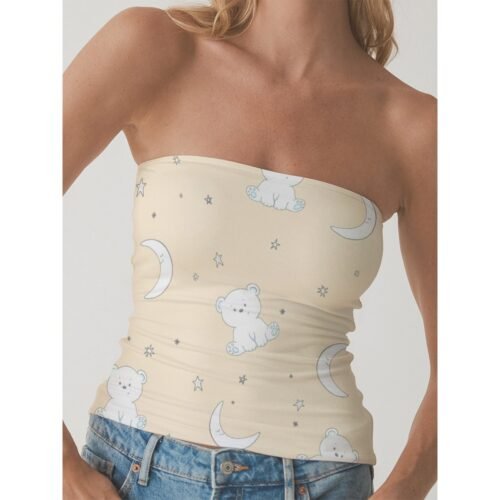 Premium Comfort Double-Layer Strapless Top for Women - Image 2