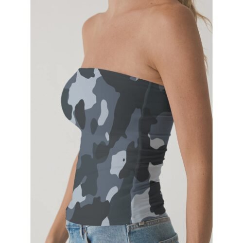 Sleek Fit Double-Layer Fashionable Strapless Top - Image 2