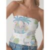 Premium Tropics Double-Layer Strapless Top for Women - Image 3