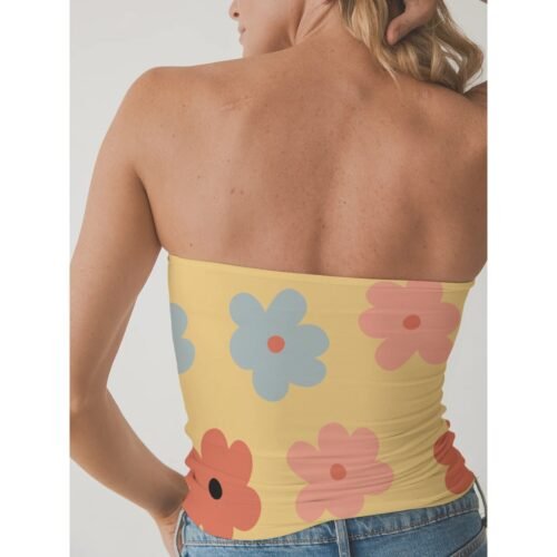 Sleek Fit Double-Layer Strapless Top for All-Day Wear - Image 2