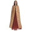 Trendy All-Over Print Unisex Hooded Cloak with Drawstring Detail and Relaxed Fit - Image 2