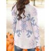 Shawl Collar Women's Cardigan with Eye-Catching Prints - Image 3