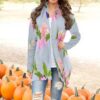 Fashionable Women's Cardigan with Shawl Collar and Soft Fabric - Image 3