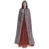 Fashion-Forward Unisex Hooded Cloak in Microfiber with Bold All-Over Print & Stylish Trim - Image 2