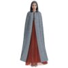 Grey Unisex Hooded Cloak for Halloween & Everyday Style - Image 2