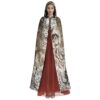 Bold & Versatile Unisex Hooded Cloak in Soft Microfiber with Natural Draping and Drawstring Accents - Image 2