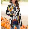 All-Over Print Women's Cardigan with Fashionable Open Front - Image 2