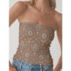 Stylish Fit Double-Layer Women's Strapless Tube Top - Image 3