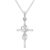 Alloy Pendant With Diamond And Eight-character Cross Necklace - Image 4